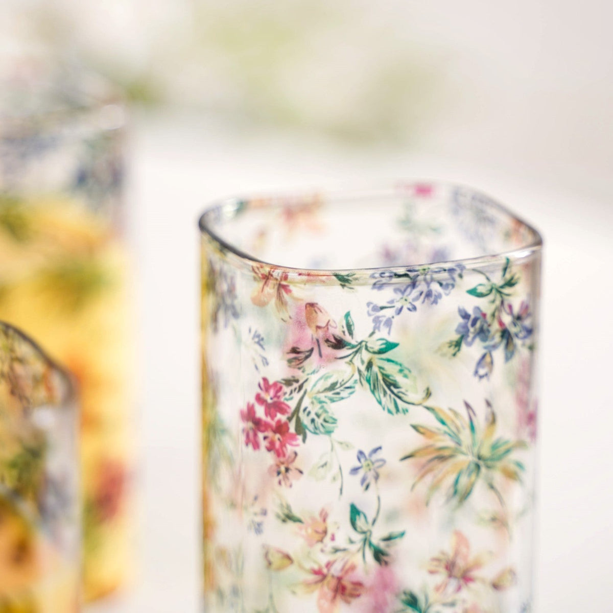 Springtime Borosilicate Cocktail Glassware Set Of 4 340ml Nestasia