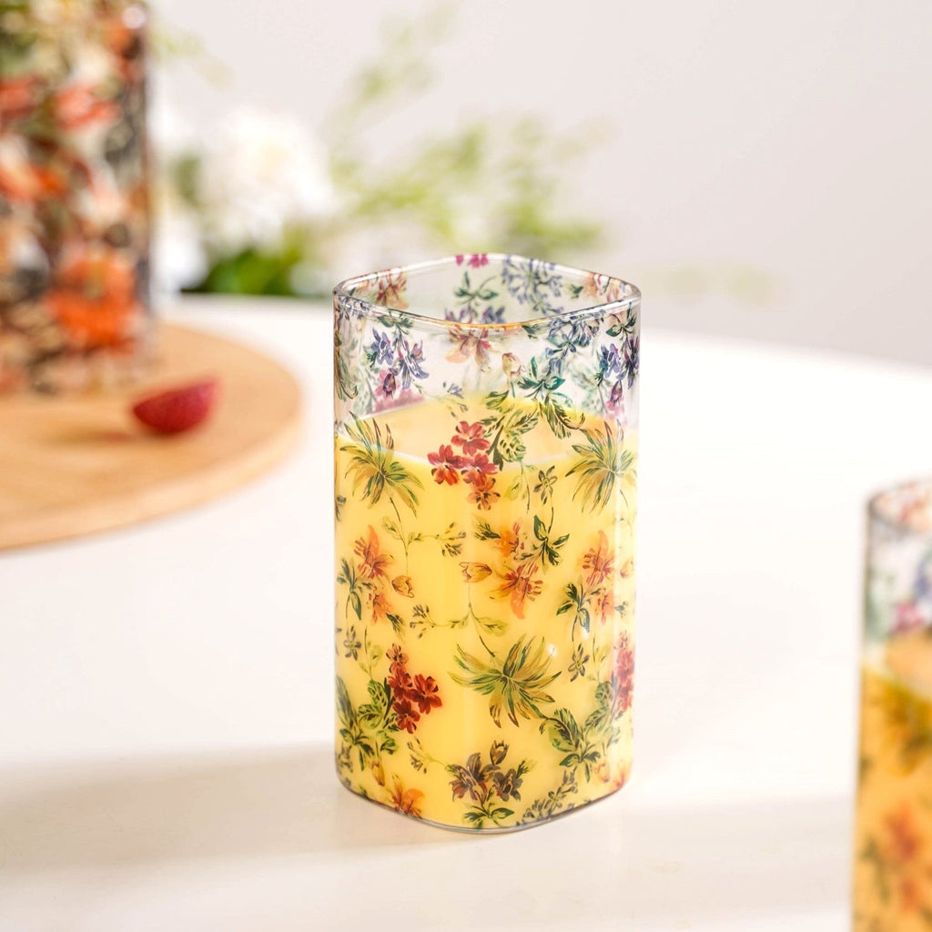 Springtime Borosilicate Cocktail Glassware Set Of 4 340ml Nestasia