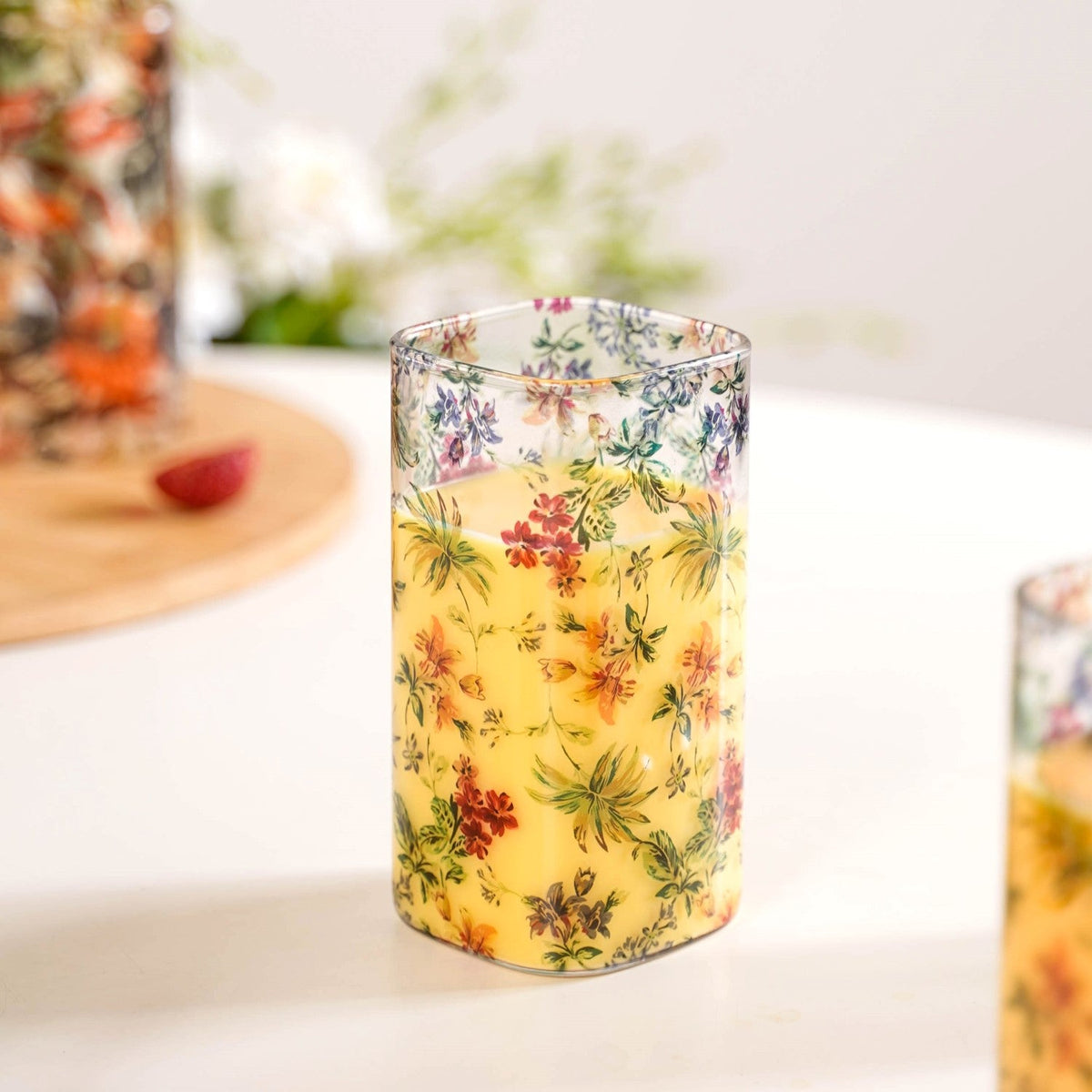 Springtime Borosilicate Cocktail Glassware Set Of 4 340ml Nestasia