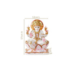Goddess Laxmi On Lotus Idol 17x12cm Nestasia
