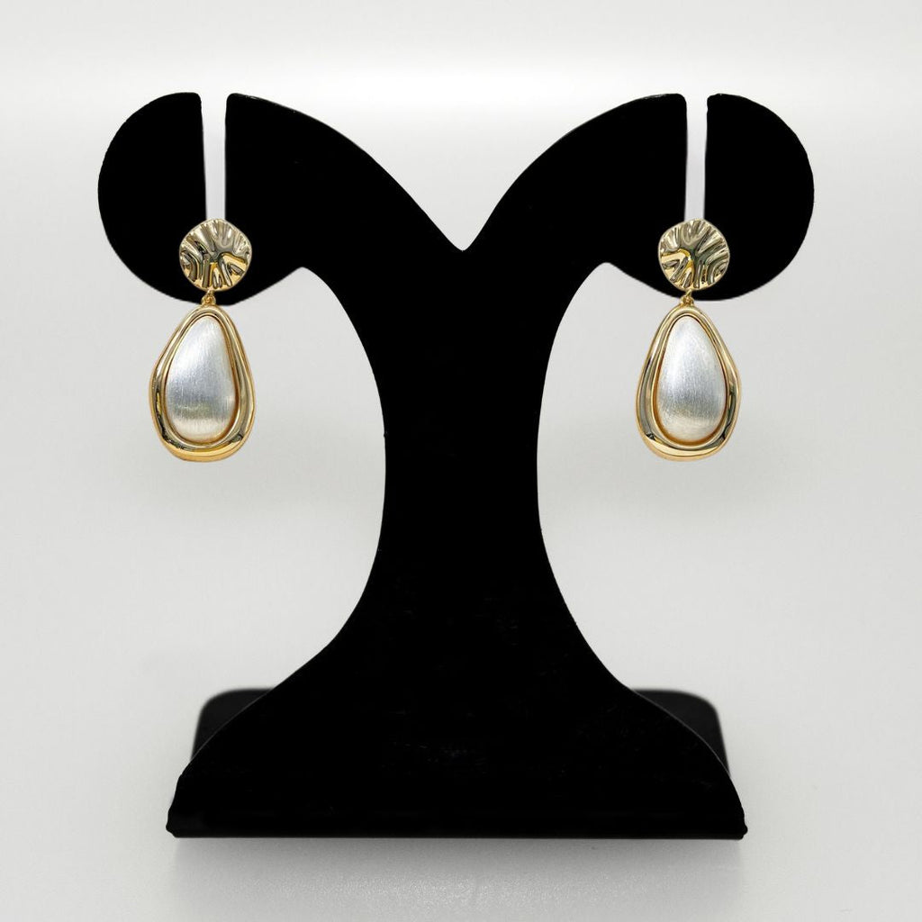 Gold Drizzle Drops Dangler Earrings Nestasia