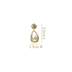 Gold Drizzle Drops Dangler Earrings Nestasia