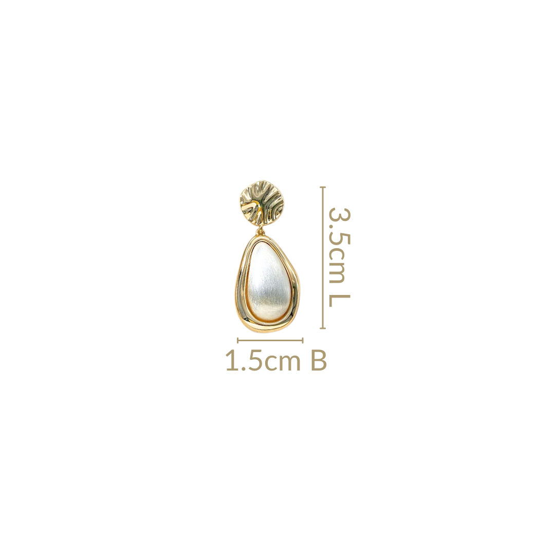 Gold Drizzle Drops Dangler Earrings Nestasia