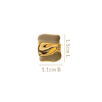 Gold Embossed Studs Beige Nestasia