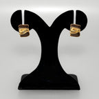 Gold Embossed Studs Brown Nestasia