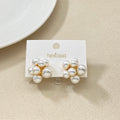 Gold Radiance Cluster Earrings Nestasia