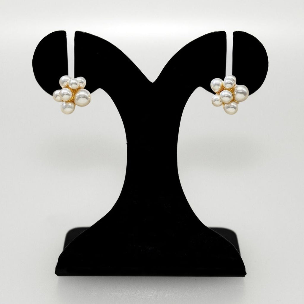 Gold Radiance Cluster Earrings Nestasia