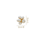 Gold Radiance Cluster Earrings Nestasia