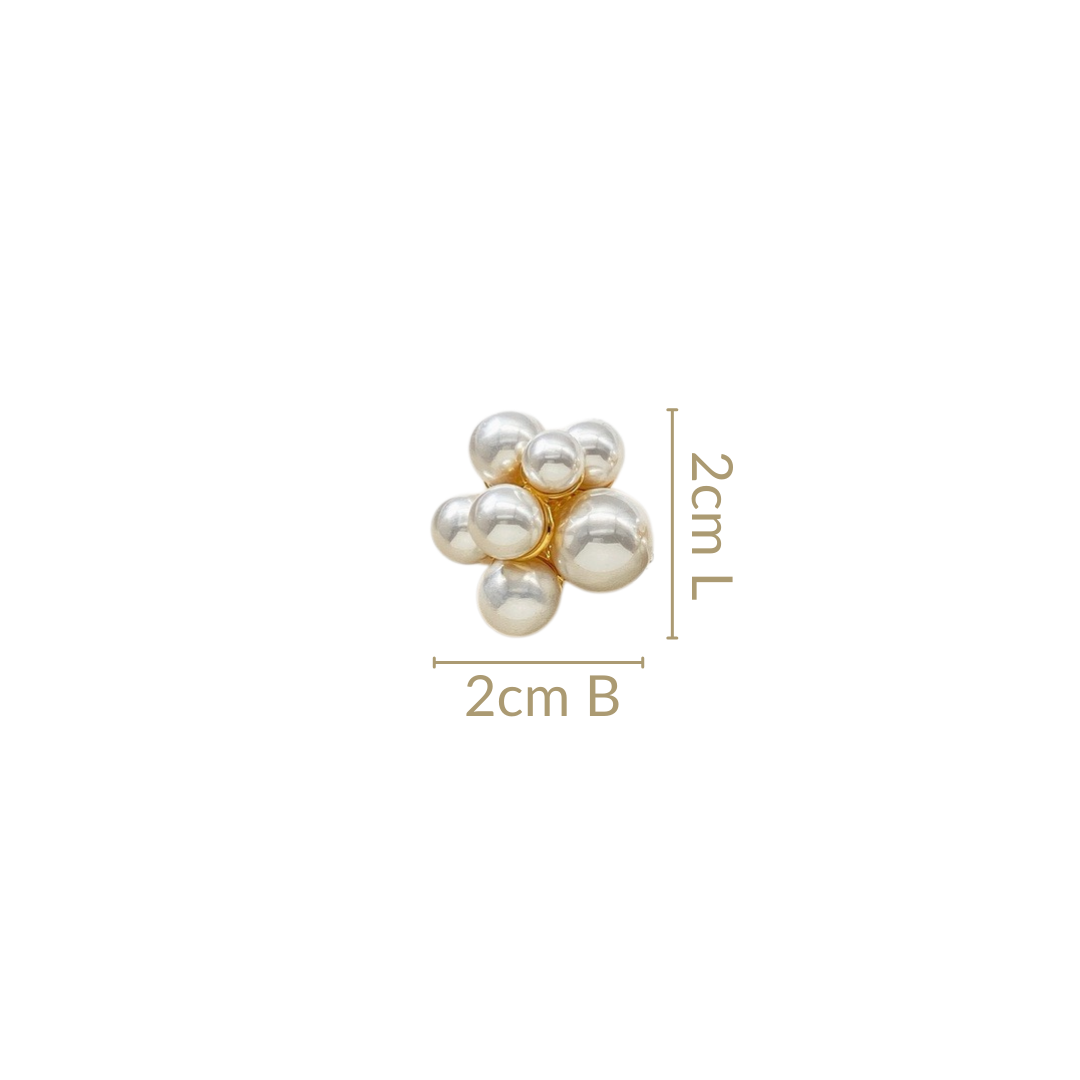 Gold Radiance Cluster Earrings Nestasia