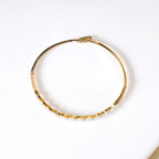 Gold Zigzag Pearl Bracelet Nestasia
