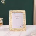Honeycomb Gold Frame Large 9"x7" Nestasia