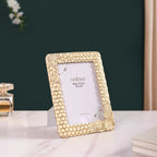 Honeycomb Gold Frame Large 9"x7" Nestasia