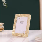 Honeycomb Gold Frame Large 9"x7" Nestasia