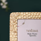 Honeycomb Gold Frame Large 9"x7" Nestasia