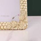 Honeycomb Gold Frame Large 9"x7" Nestasia
