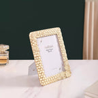Honeycomb Gold Frame Large 9"x7" Nestasia