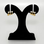 Golden Charm Semi Dangle Earrings Nestasia