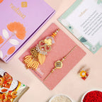 Golden Glow Rakhi Lumba Gift Set Nestasia