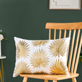 Golden Grace Cotton Cushion Cover 50x36cm Nestasia