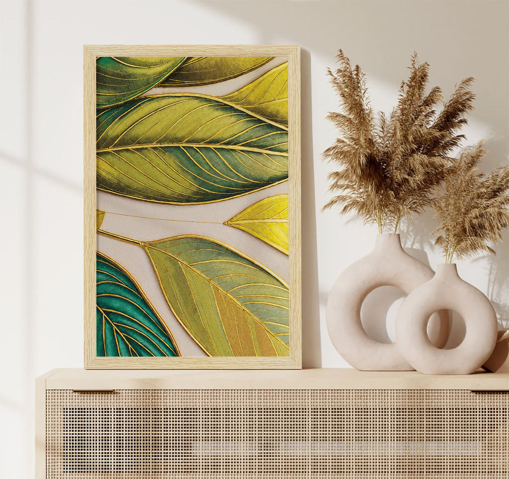 Floral Abstract Art Paintings, Painting For Wall Living Room, Set of 3 AXIII-52-ABS ArtX