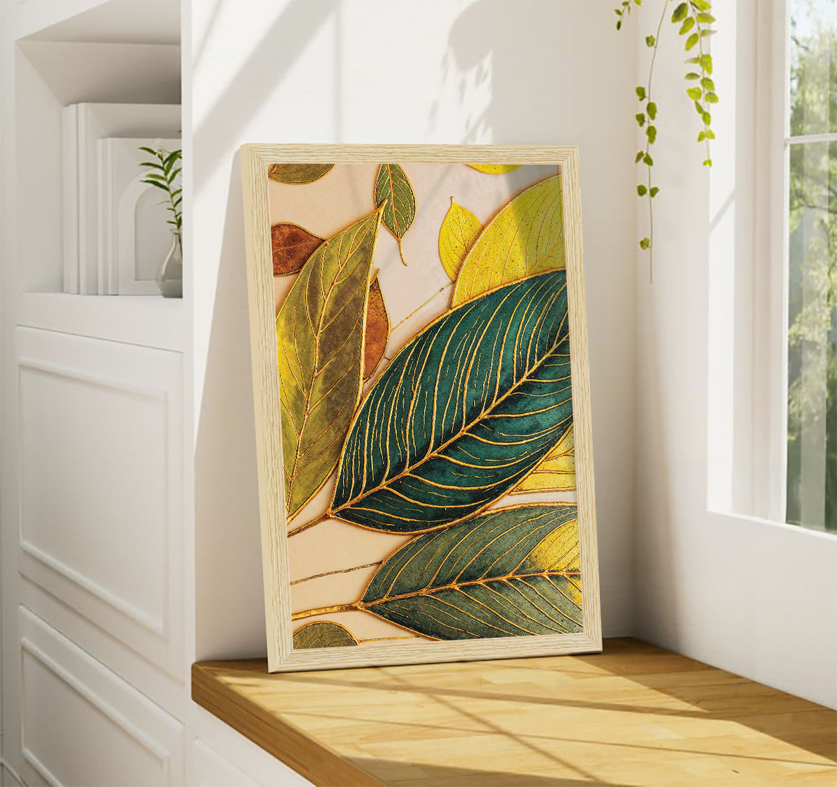 Floral Abstract Art Paintings, Painting For Wall Living Room, Set of 3 AXIII-52-ABS ArtX