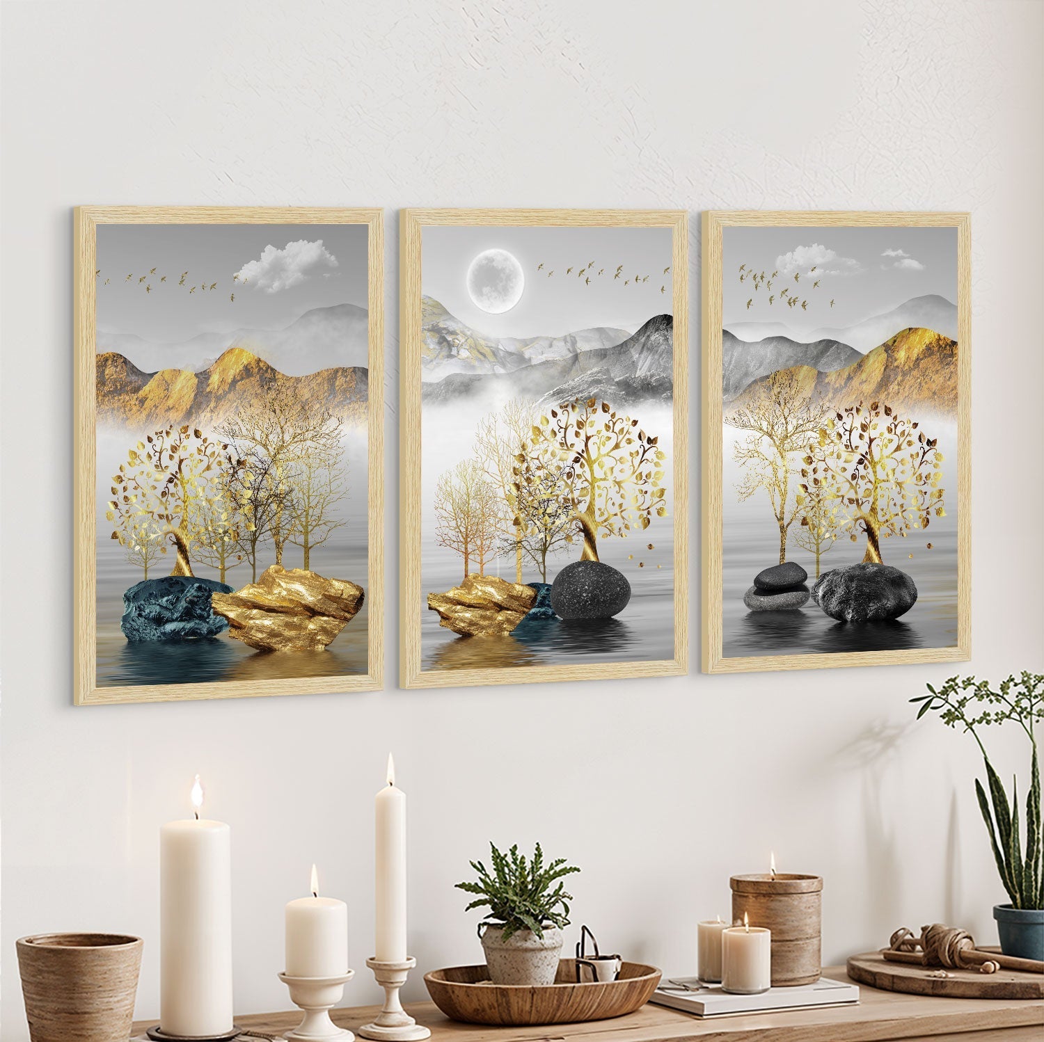 Fantacy Landscape Paintings For Wall Decoration, Set of 3 AXIII-27-LND ArtX