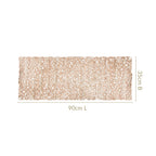 Laser Cut Style Table Runner Gold 90x35cm Nestasia