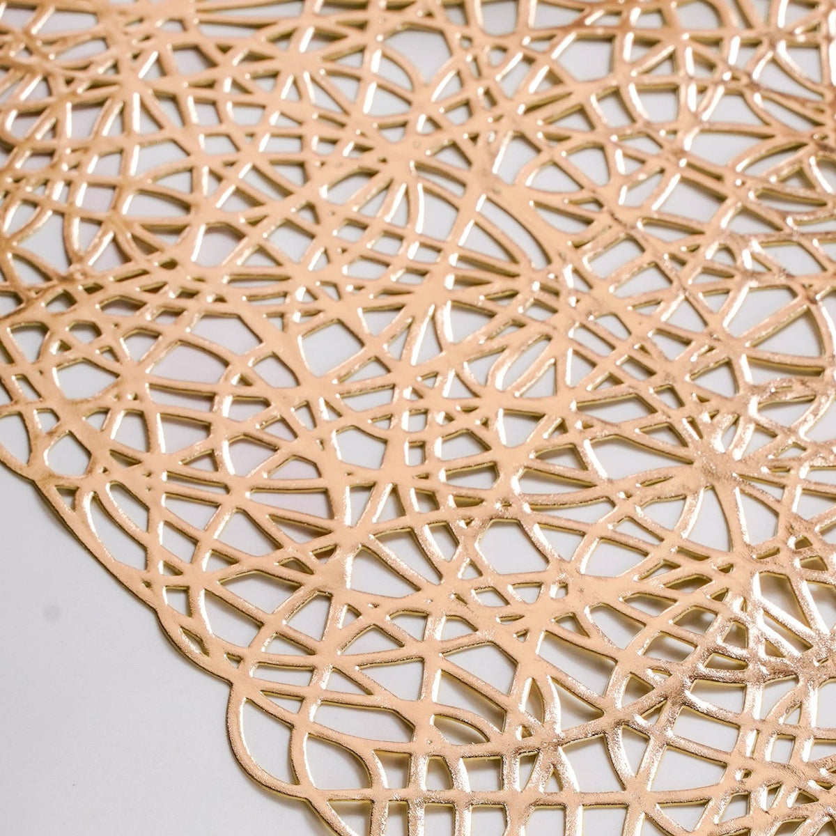 Laser Cut Style Table Runner Gold 90x35cm Nestasia