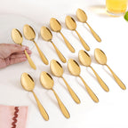 Gold PVD Coated Spoon Set Of 12 Nestasia