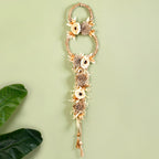 Golden Rings Dried Natural Flower Wall Hanging Nestasia