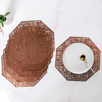 Golden Table Mat Set Of 6 Nestasia