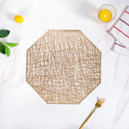 Golden Table Mat Set Of 6 Nestasia