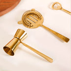 Gold Hammered Texture Bar Tool Set Of 7 Nestasia