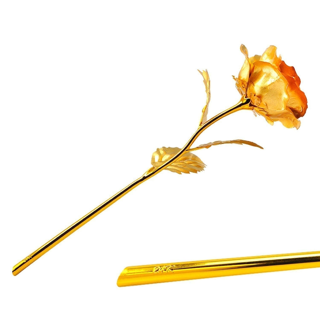 24K Gold Rose With Beautiful Gift Box Kafalo