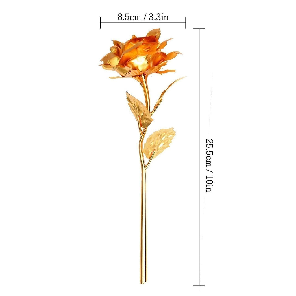 24K Gold Rose With Beautiful Gift Box Kafalo