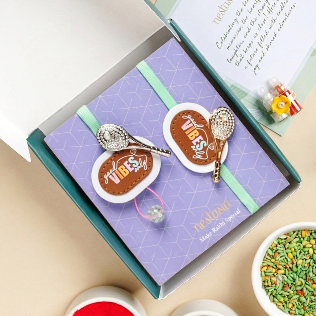 Good Vibes Only Rakhi And Lumba Gift Set Nestasia