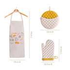 Gourmet Kitchen Gift Hamper With Apron Trivet Mitten And Spatula Nestasia
