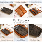 Gourmet Sizzler Plate And Ceramic Bowl Set Nestasia
