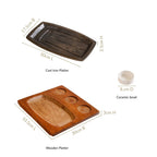 Gourmet Sizzler Plate And Ceramic Bowl Set Nestasia