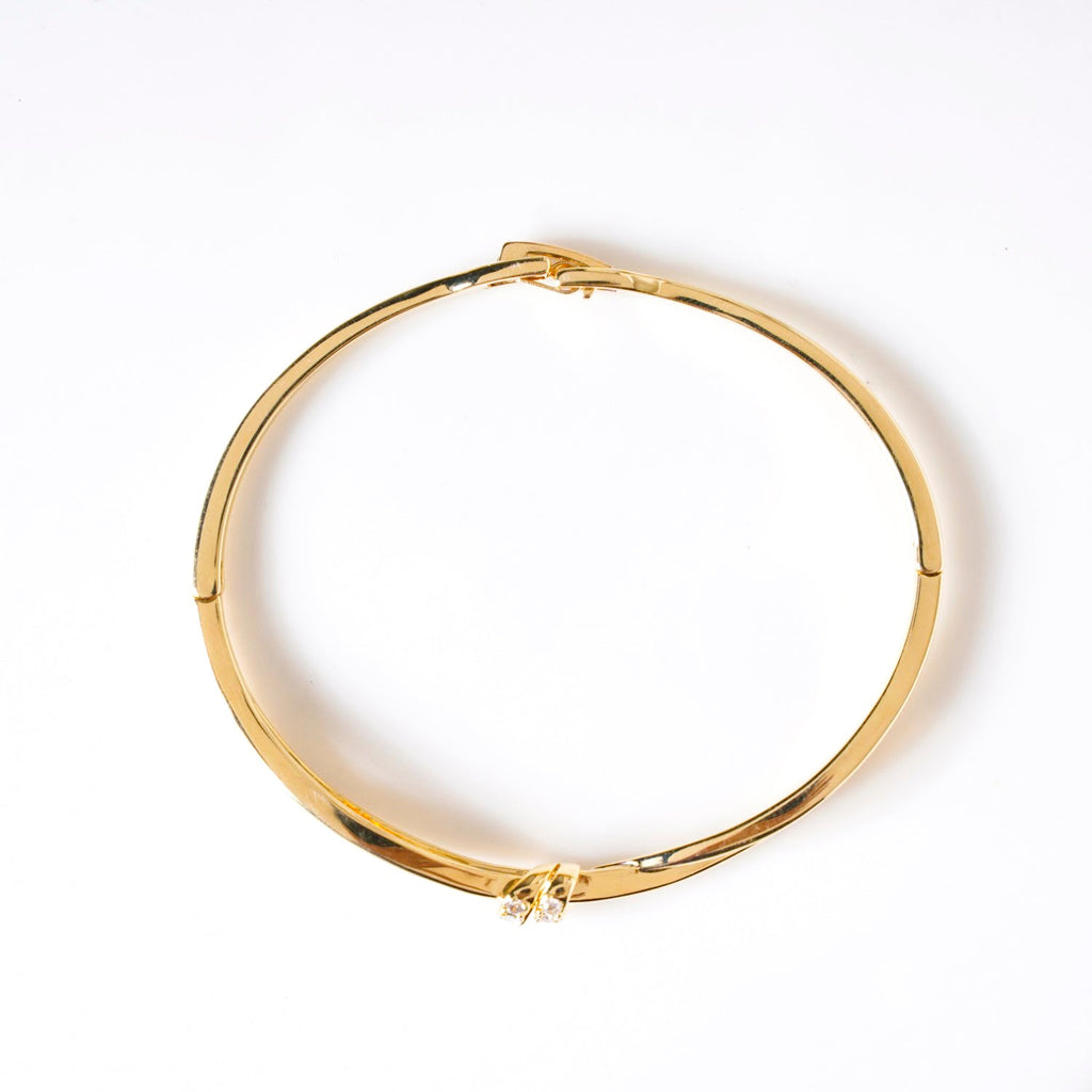 Graceful Knotted Vines Gold Bracelet Nestasia