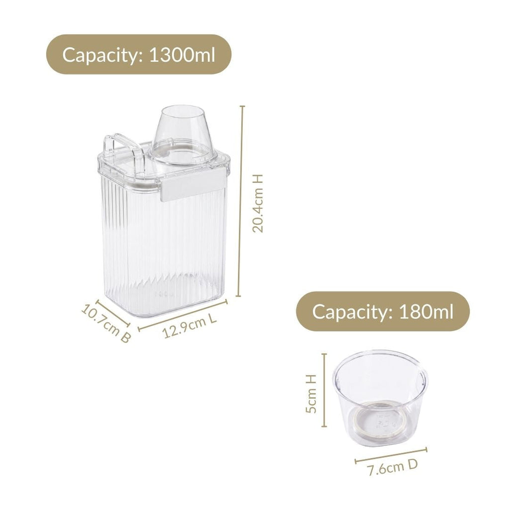 Grain Storage Container With Measuring Cup 1300ml Nestasia