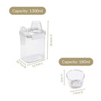 Grain Storage Container With Measuring Cup 1300ml Nestasia
