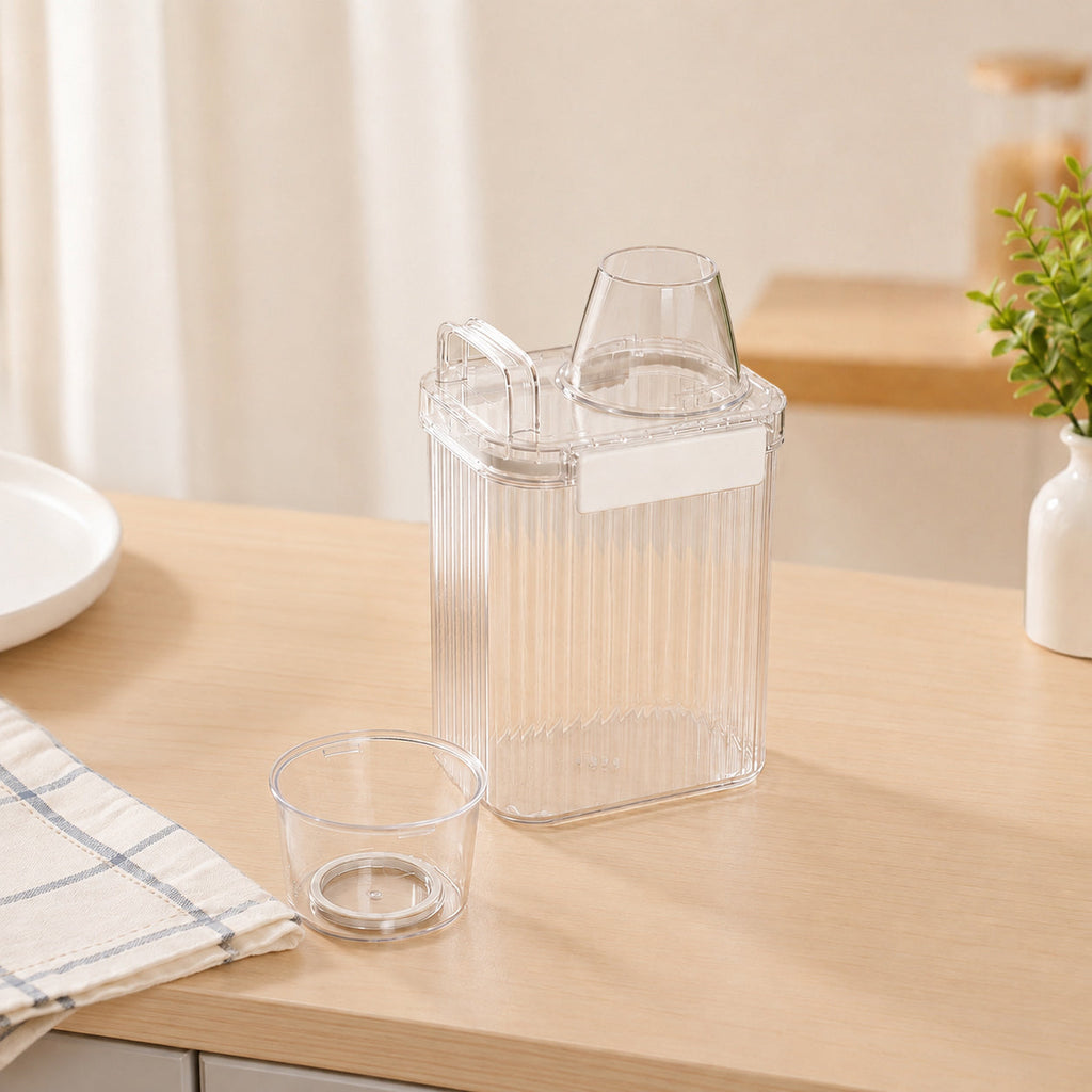 Grain Storage Container With Measuring Cup 1300ml Nestasia