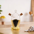 Grape Dual Glass Cruet For Gourmet Oils And Vinegar Nestasia