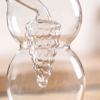 Grape Sculpture Glass Cruet For Olive Oil With Italian Seasoning Nestasia