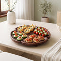 Nero Floral Carved Platter 30x30cm Nestasia