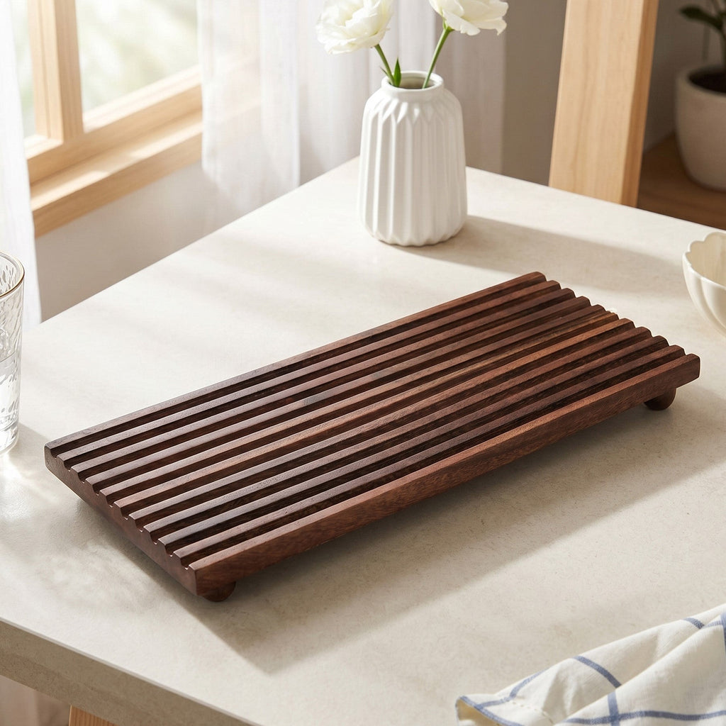 Nero Mango Wood Serving Platter 40x15cm Nestasia
