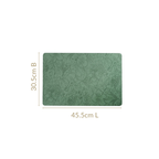 Green Embossed Hibiscus Rectangular Placemats Set Of 6 Nestasia