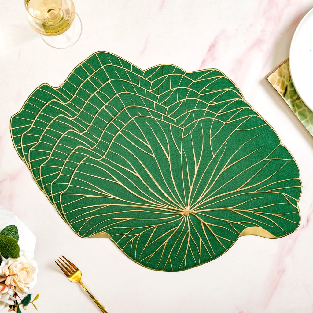 Lily Pad Placemats For Dining Table Green Set Of 6 Nestasia