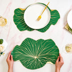 Lily Pad Placemats For Dining Table Green Set Of 6 Nestasia